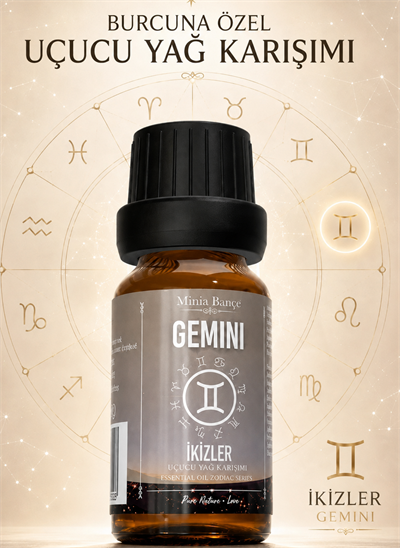 İkizler Burcu Uçucu Yağ Karışımı – Bergamot, Niaouli, Lavanta, Akgünlük ve Limon Uçucu Yağları, 10 ml