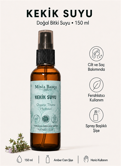 Kekik Suyu %100 Doğal Hidrosol - Yağlı, 150ml