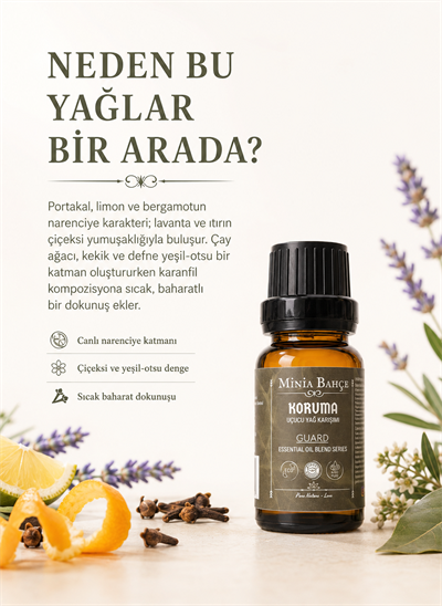 Koruma (Guard) Uçucu Yağ Karışımı - %100 Saf ve Doğal, 10ml