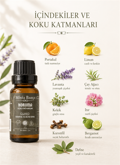 Koruma (Guard) Uçucu Yağ Karışımı - %100 Saf ve Doğal, 10ml