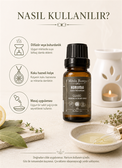 Koruma (Guard) Uçucu Yağ Karışımı - %100 Saf ve Doğal, 10ml