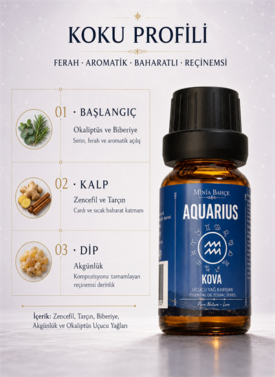 Kova Burcu Uçucu Yağ Karışımı 10 ml