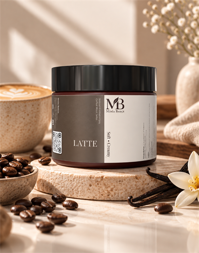 LATTE – Kahve & Vanilya Kokulu Doğal Soya Mum | 100 g