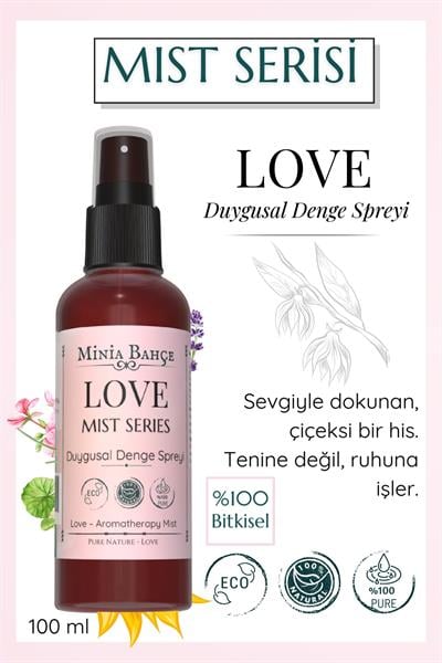 LOVE Mist – Lavanta & Ylang Ylang İçerikli Duygusal Aromaterapi Vücut Spreyi (100 ml)