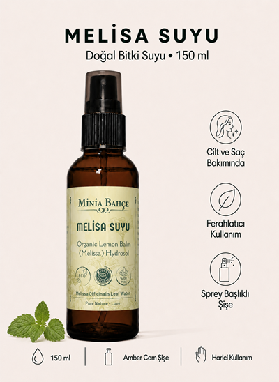 Melisa (Oğulotu) Suyu - %100 Doğal Hidrosol, 150ml | Sakinleştirici ve Ferahlatıcı Etkiler