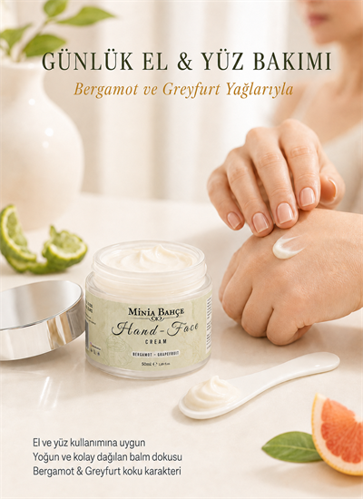 Bergamot & Greyfurt El ve Yüz Kremi – 50 ml