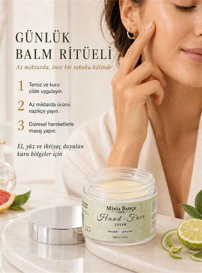 Bergamot & Greyfurt El ve Yüz Kremi – 50 ml