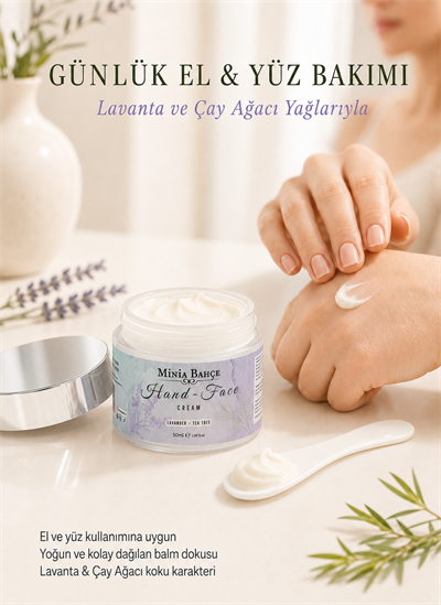 Lavanta & Çay Ağacı El ve Yüz Kremi – 50 ml