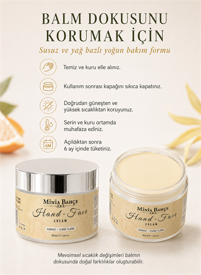 Portakal & Ylang Ylang El ve Yüz Kremi – 50 ml