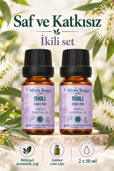 Nioli Uçucu Yağı (Niaouli) – 10 ml x 2 Adet | %100 Saf