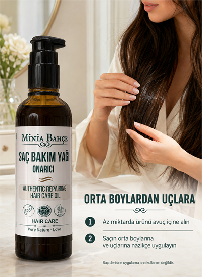Onarıcı Saç Bakım Yağı, %100 Doğal Ve Katkısız, 100ml