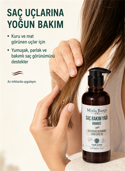 Onarıcı Saç Bakım Yağı, %100 Doğal Ve Katkısız, 100ml