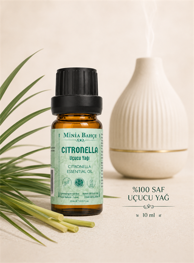 Citronella Uçucu Yağı – 10 ml | Saf ve Katkısız Bitkisel Uçucu Yağ