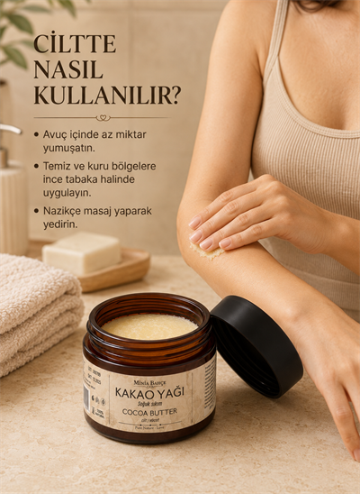Kakao Yağı – Saf Kakao Çekirdeği Yağı, 50 ml