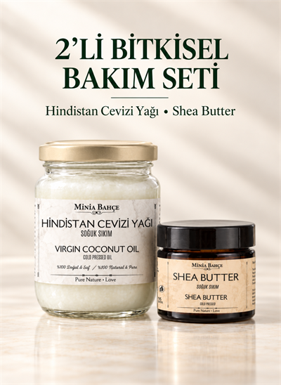 Soğuk Sıkım Shea Butter ve Hindistan Cevizi Yağı (%100 Doğal & Saf) - 150 ml