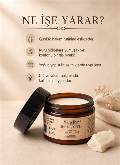 Soğuk Sıkım Shea Butter ve Hindistan Cevizi Yağı (%100 Doğal & Saf) - 150 ml
