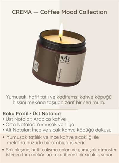 Doğal Soya Mum – Kahve & Vanilya Kokulu, Krema Notalı | 100 g