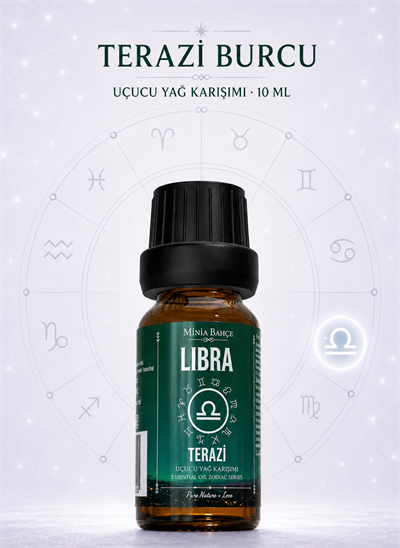 Terazi Burcu Uçucu Yağ Karışımı – Karanfil, Çam, Biberiye ve Sedir Uçucu Yağları, 10 ml