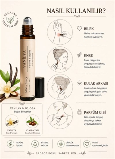 Vanilya Masaj Yağı – Vanilya & Jojoba Yağı 10 ml