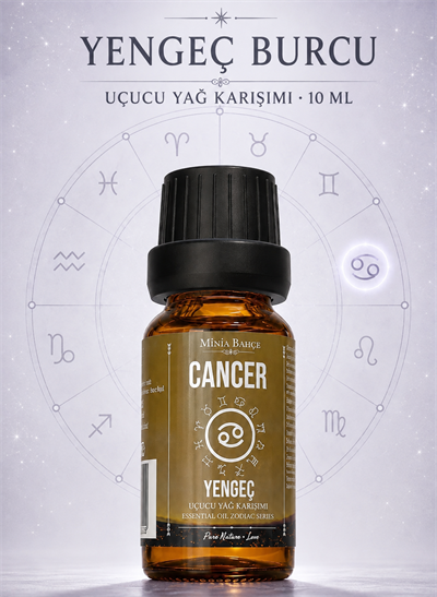 Yengeç Burcu Uçucu Yağ Karışımı – Biberiye, Akgünlük, Paçuli, Palmarosa, Sandal Ağacı ve Nane Uçucu Yağları, 10 ml