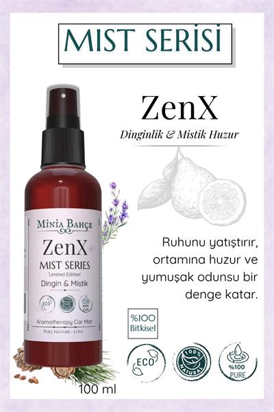 ZenX Mist – Lavanta, Sandal Ağacı ve Sedir Yağlı Dinginlik Veren Aromaterapi Vücut Spreyi (100 ml)