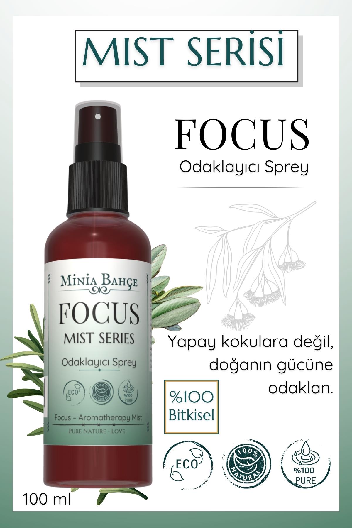 FOCUS Mist – Biberiye & Nane İçerikli Ferahlatıcı Aromaterapi Spreyi (100 ml)