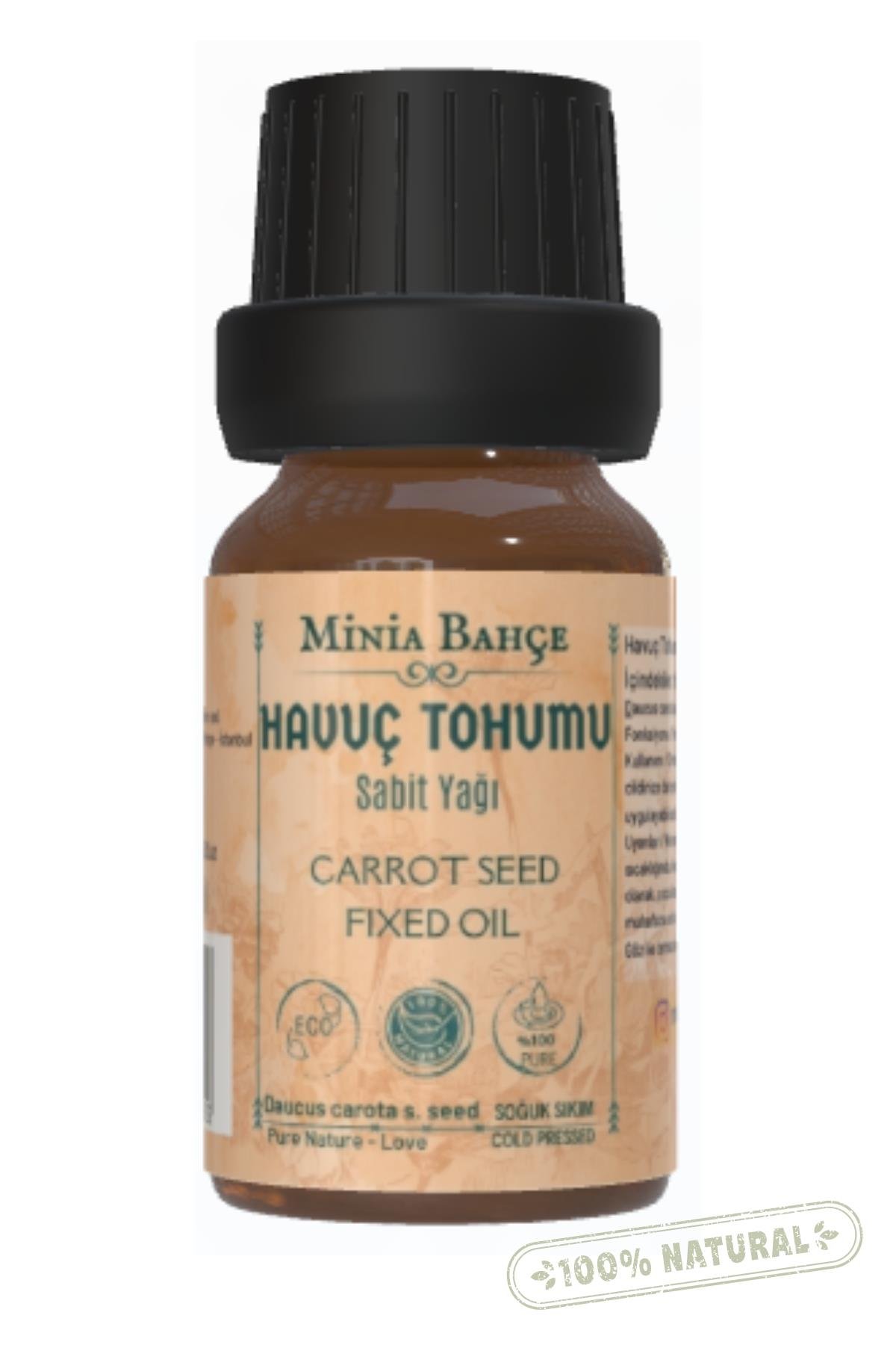 Havuç Tohumu Yağı, 20ml , Soğuk Sıkım, %100 Saf
