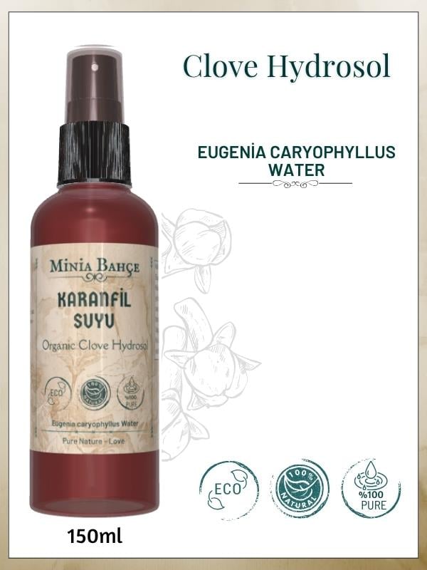Karanfil Suyu - %100 Doğal Hidrosol, 150ml | Ferahlatıcı ve Rahatlatıcı Bakım