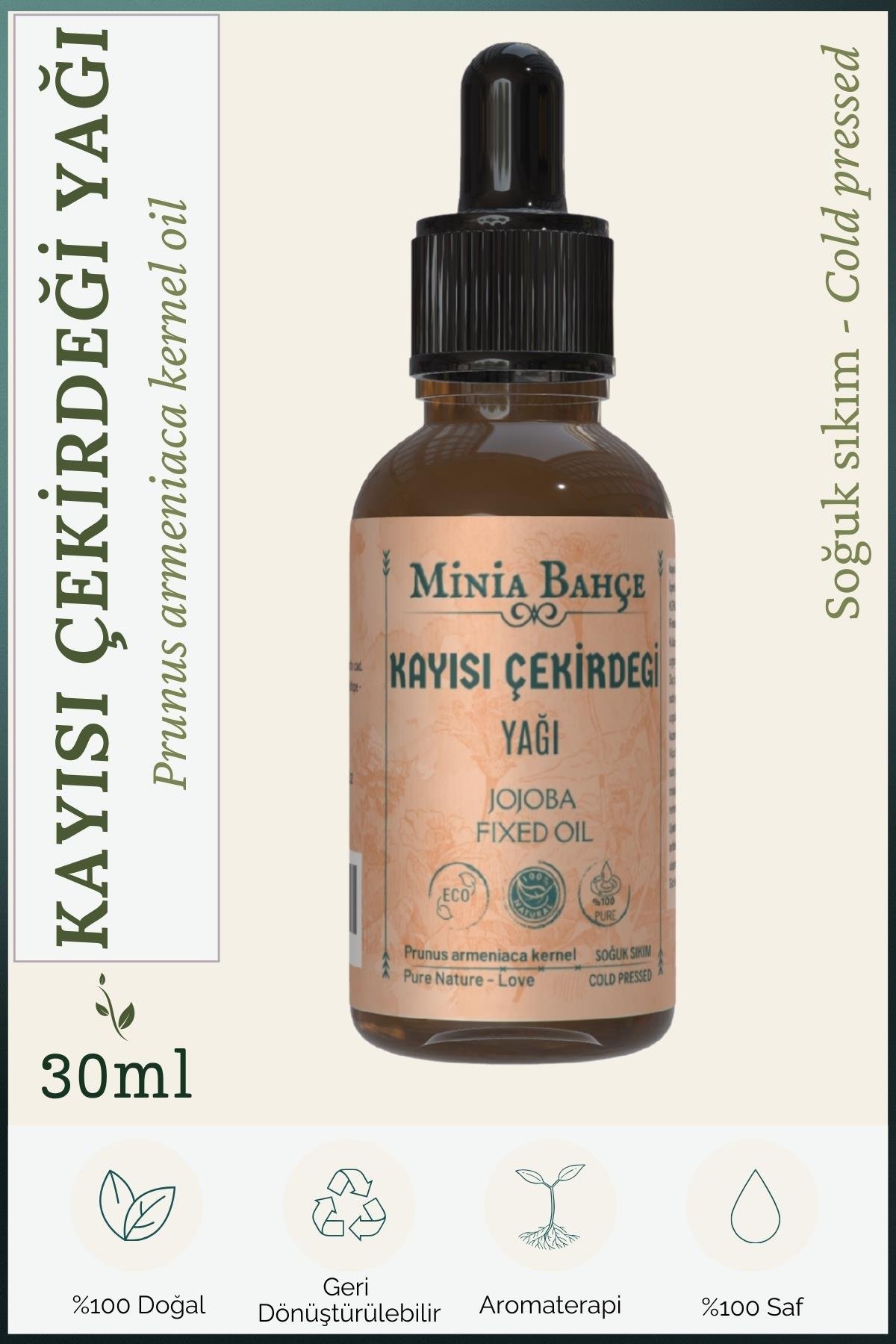 Kayısı Çekirdeği Yağı 30ml - %100 Saf ve Doğal