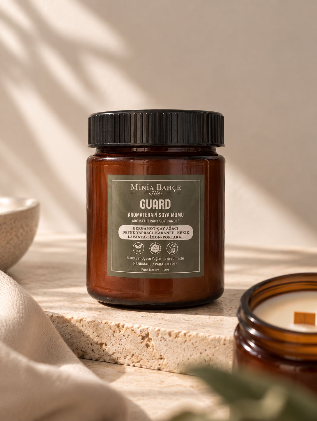 Koruma Aromaterapi Soya Mumu - 150 gr | %100 Doğal Uçucu Yağlar ve Saf Soya Wax