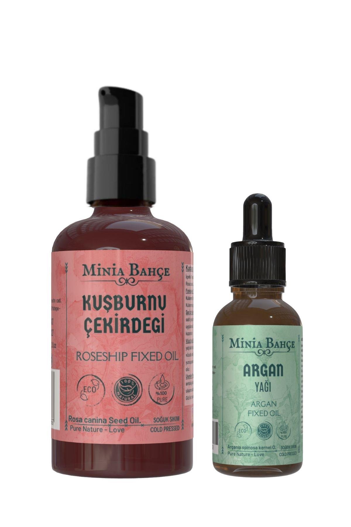 Kuşburnu Çekirdeği Yağı 100ml, Argan Yağı 30ml