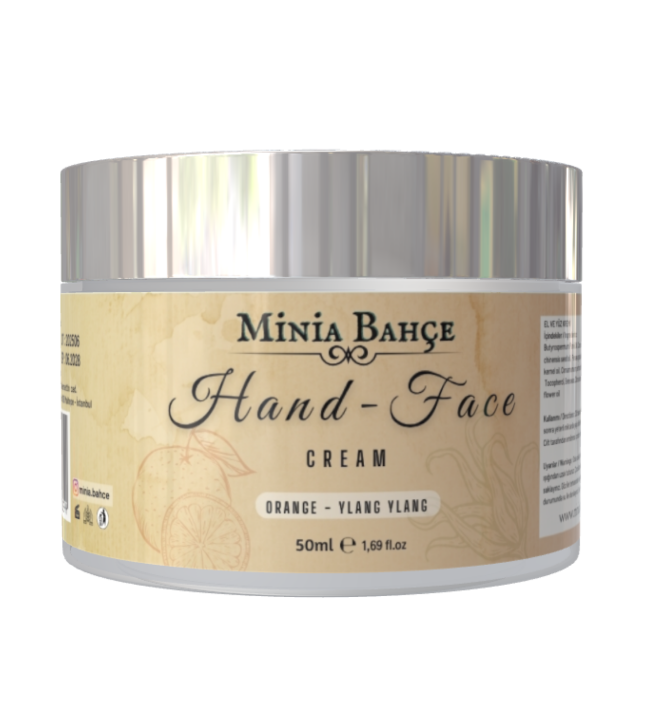 Minia Bahçe Portakal & Ylang Ylang El ve Yüz Kremi - Koruyucu ve Besleyici Bakım 50ml