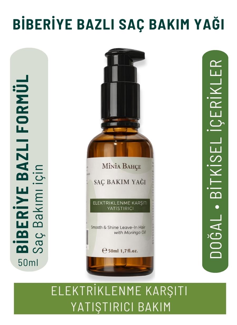 Moringa Yağı Kompleksi Kırık Karşıtı, Parlaklık Veren ve Saç Uçlarını Besleyen Bitkisel Saç Bakım Yağı – 50 ml
