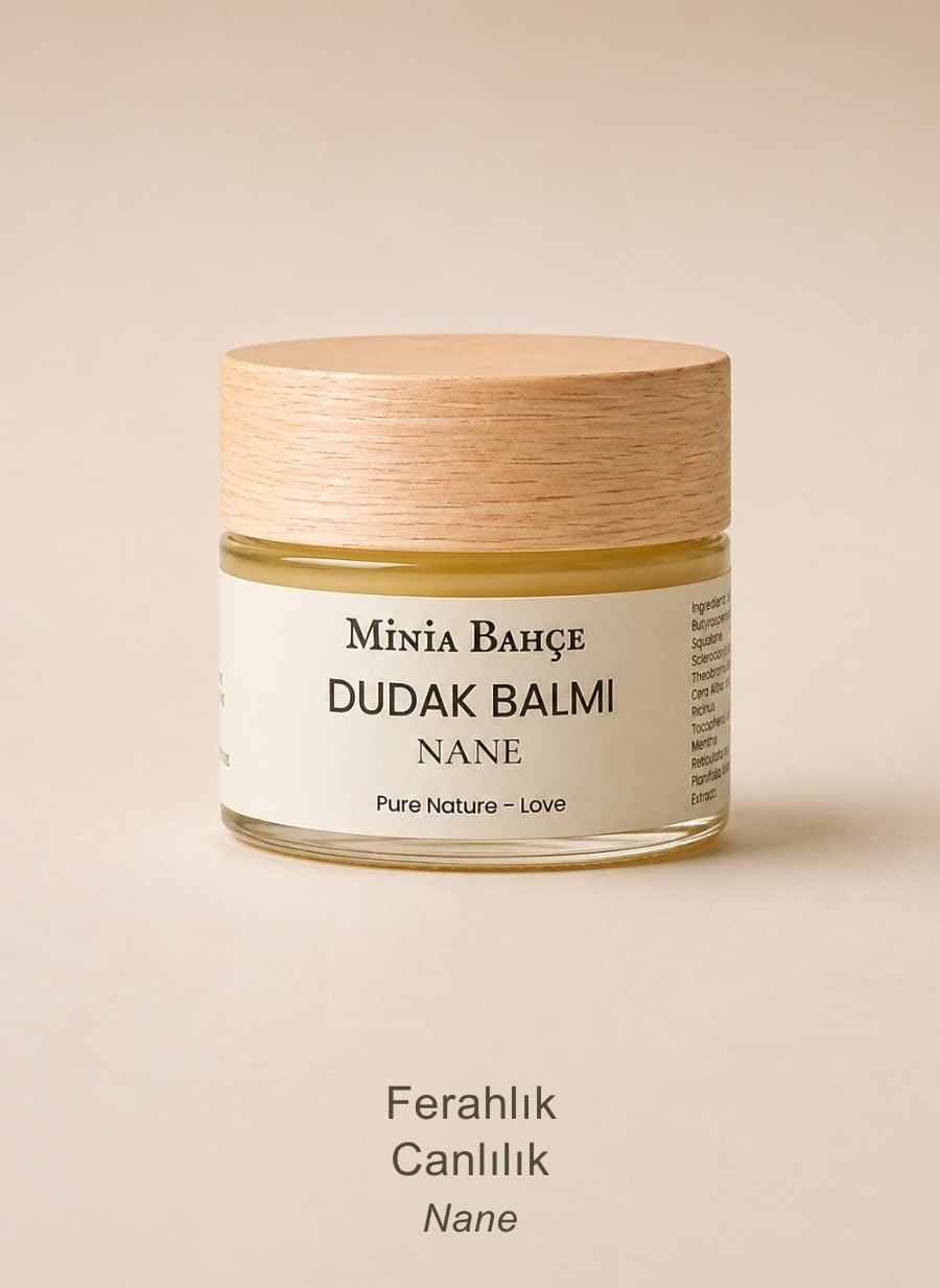 Nane Dudak Balmı – %100 Doğal Nemlendirici Dudak Bakımı 10 ml