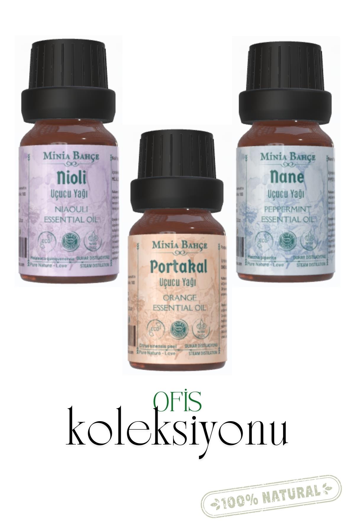 Nioli Uçucu Yağı 10ml, Portakal Uçucu Yağı 10ml, Nane Uçucu Yağı 10ml, %100 Pure
