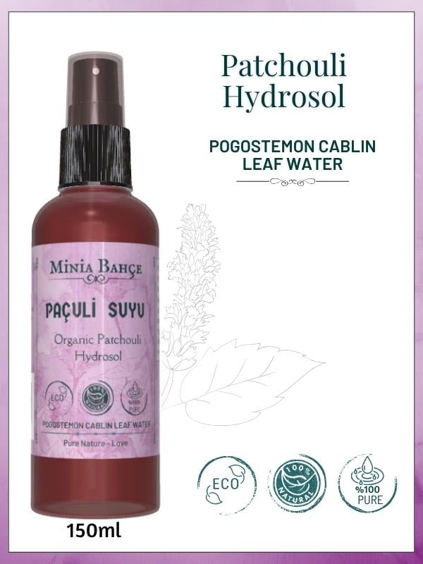 Paçuli (Tefarik) Suyu - %100 Doğal ve Yağlı Hidrosol, 150ml