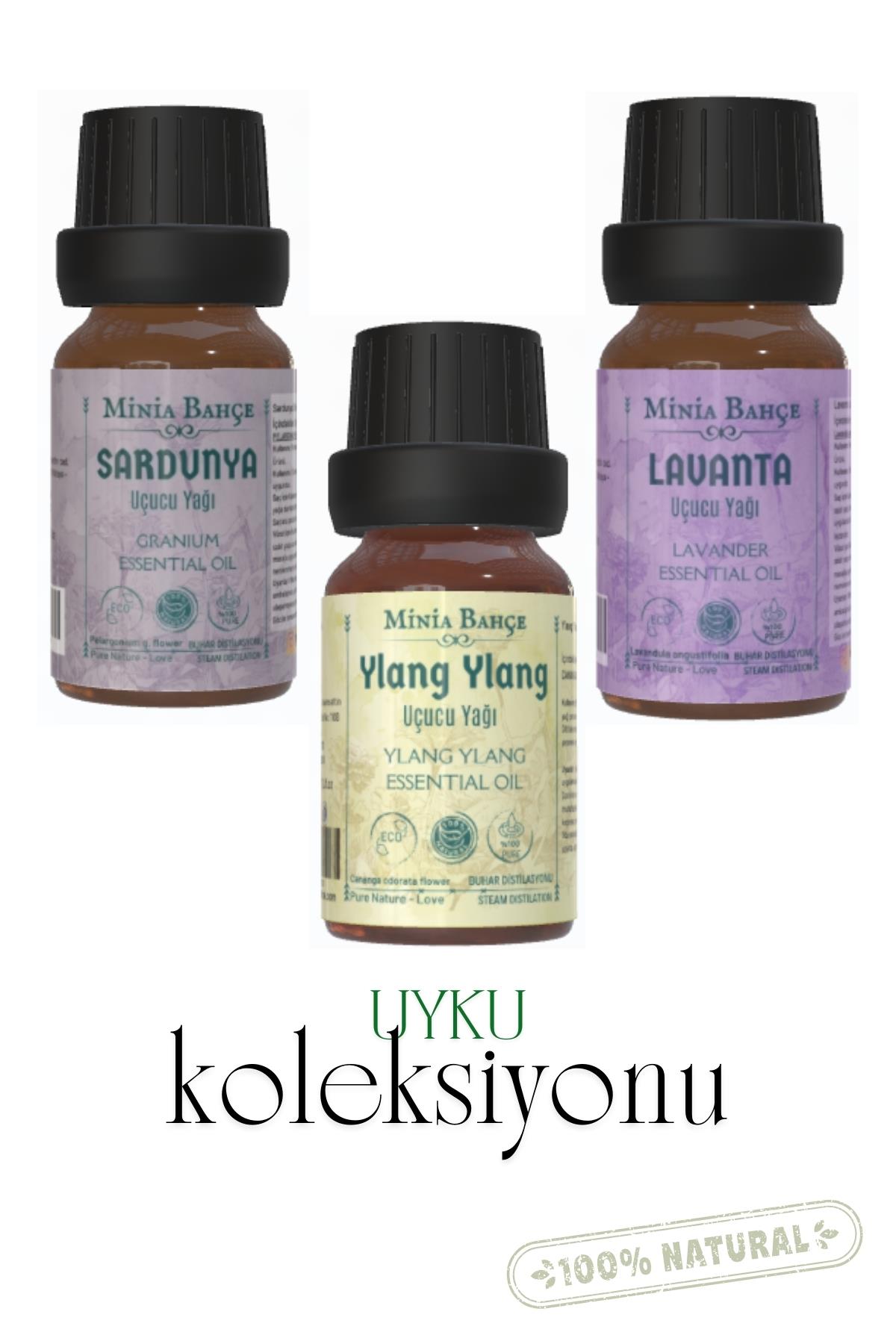 Sardunya Yağı 10ml, Ylangylang Yağı 10ml, Lavanta Yağı 10ml