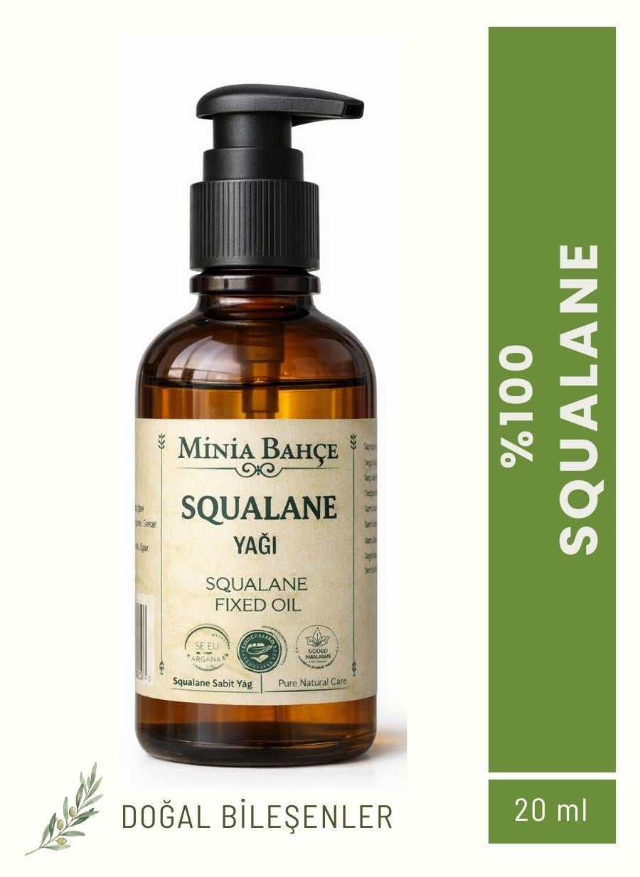 Skualen (Squalane) Yağı – %100 Doğal ve Saf, 20 ml