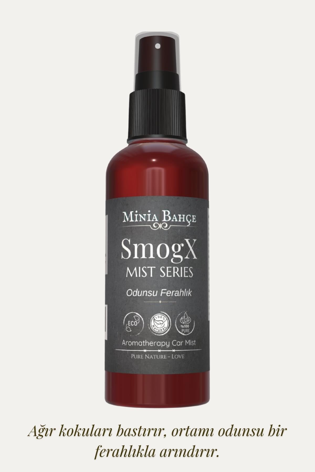 SmogX Mist – Sedir, Çay Ağacı & Narenciye Yağlı Koku Bastırıcı Aromaterapi Vücut Spreyi (100 ml)