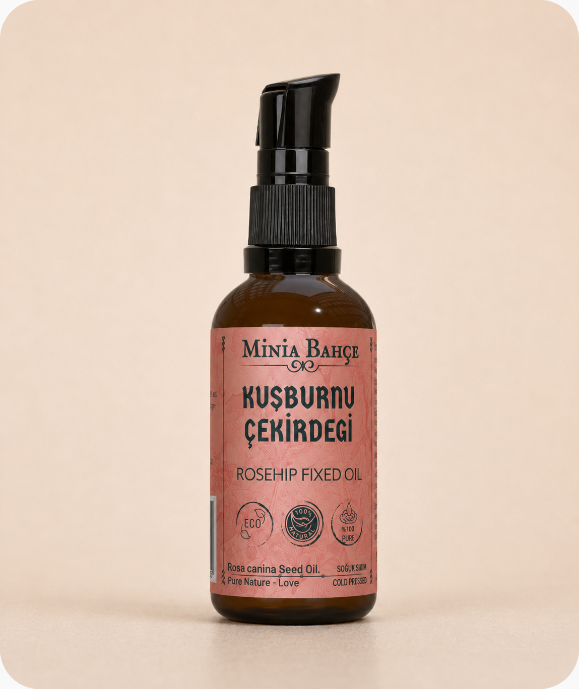 Soğuk Sıkım Kuşburnu Çekirdeği Yağı 30ml | %100 Saf ve Doğal