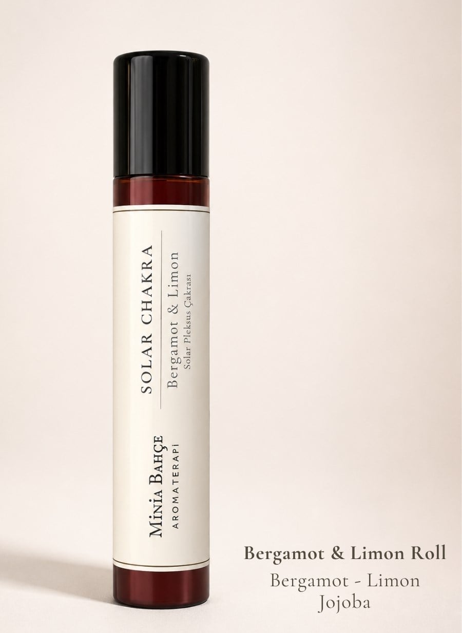 Solar Çakra Roll - %100 Doğal Bergamot & Limon Yağı 10 ml