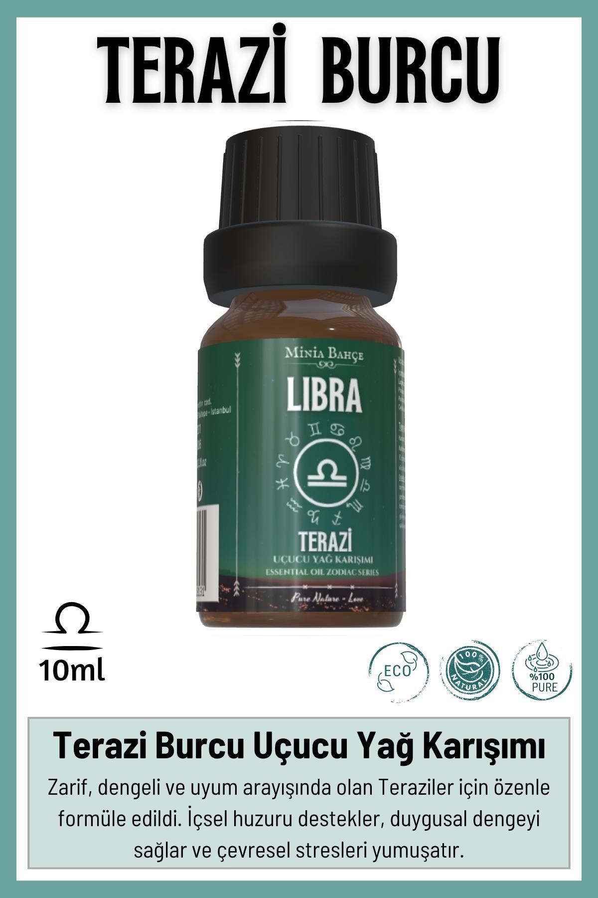 Terazi Burcu - Libra, Uçucu Yağ Karışımı, 10ml