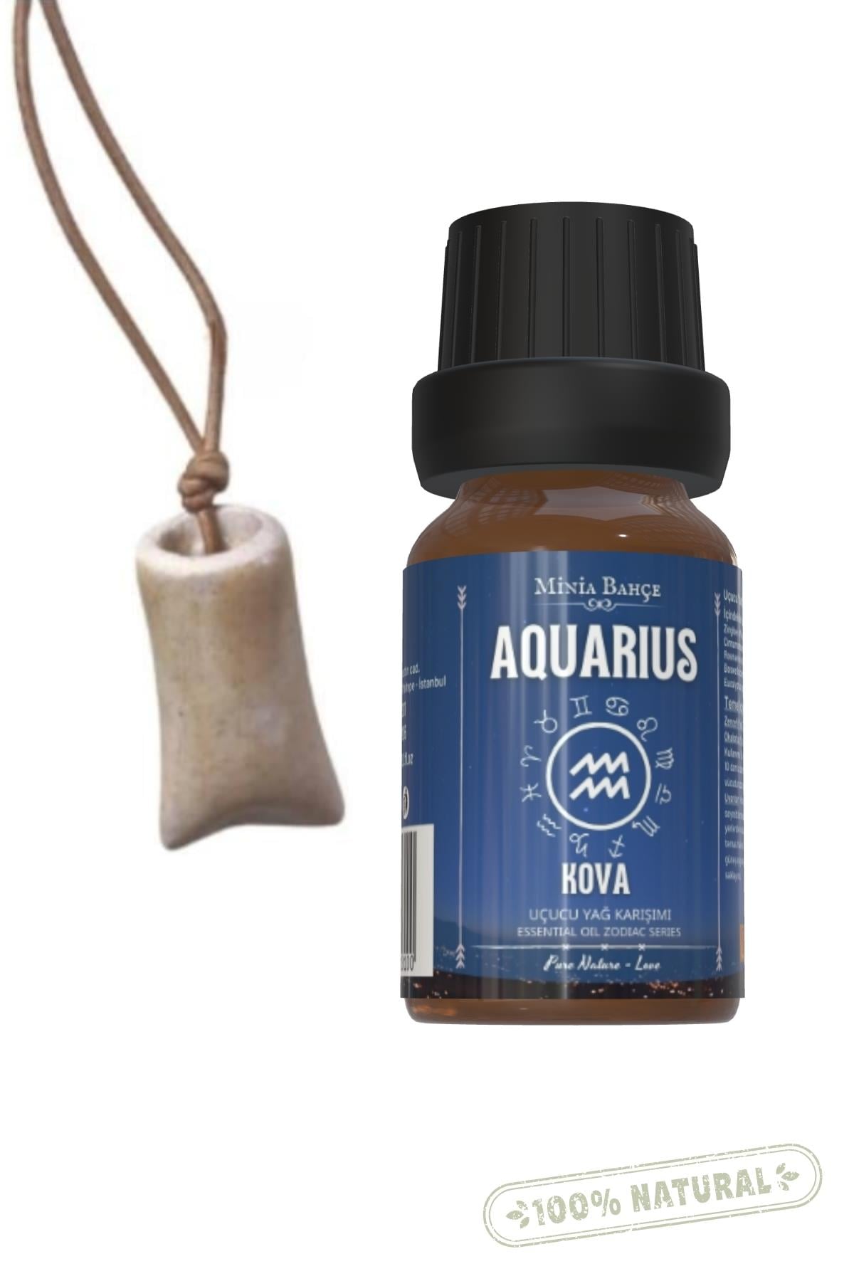 Yay Burcu (Sagittarius) – Uçucu Yağ Karışımı ve Koku Hazneli Kolye, 10 ml