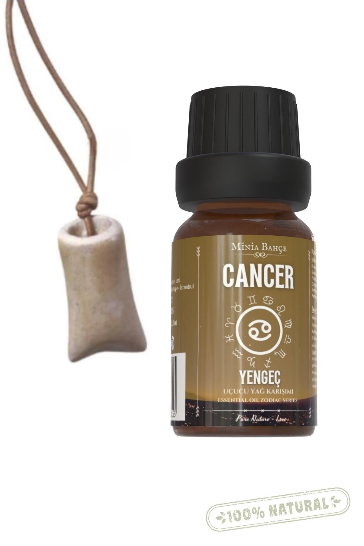 Yengeç Burcu - Cancer, Uçucu Yağ Karışımı, 10ml & Koku Hazneli Kolye02