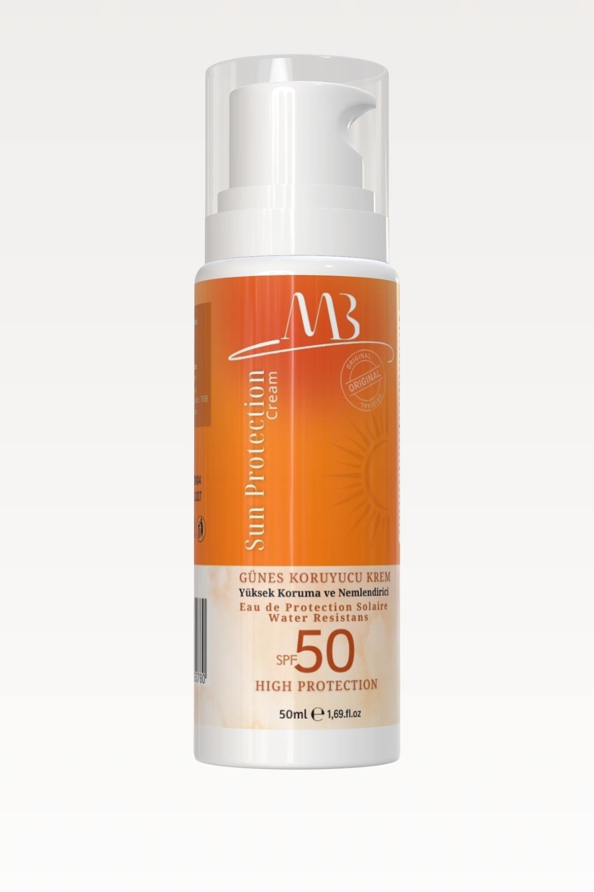 Yüksek Faktörlü Güneş Koruyucu Krem Spf 50 50 ml