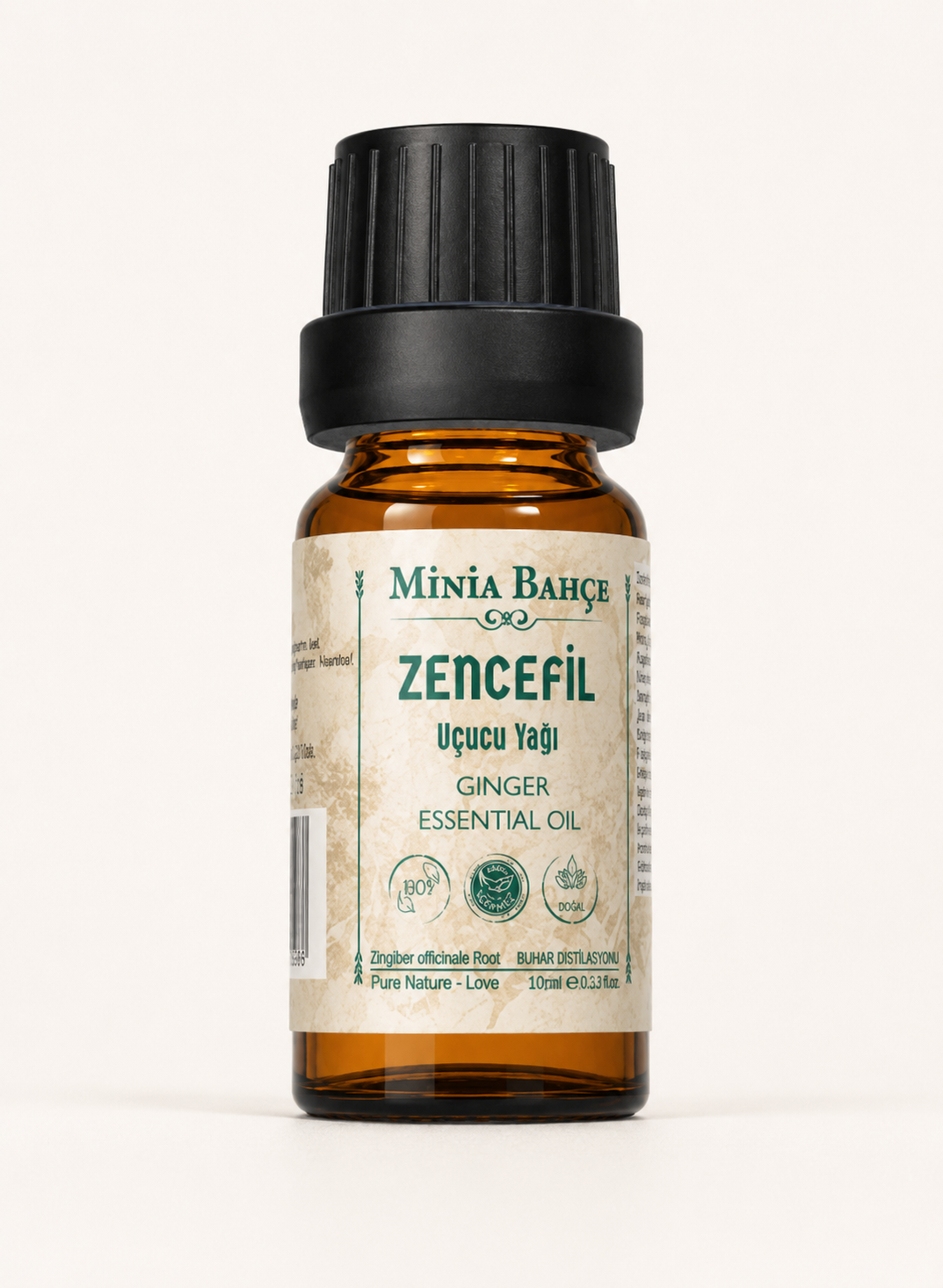 Zencefil Uçucu Yağı, %100 Saf, 10ml