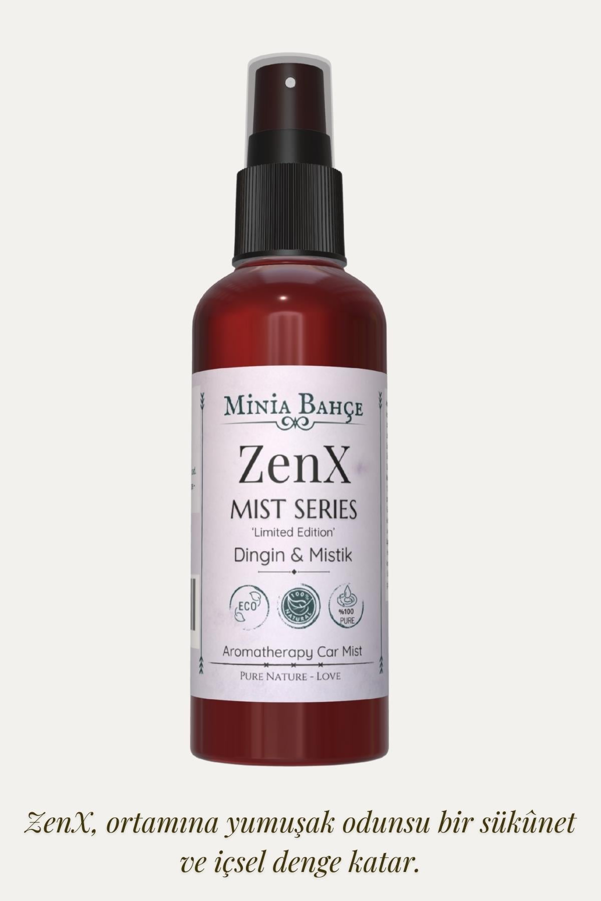 ZenX Mist – Lavanta, Sandal Ağacı ve Sedir Yağlı Dinginlik Veren Aromaterapi Vücut Spreyi (100 ml)