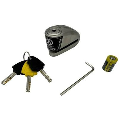 Auvray B-Lock Alarmlı Motosiklet Disk Kilidi 10mm 120 Db Gri
