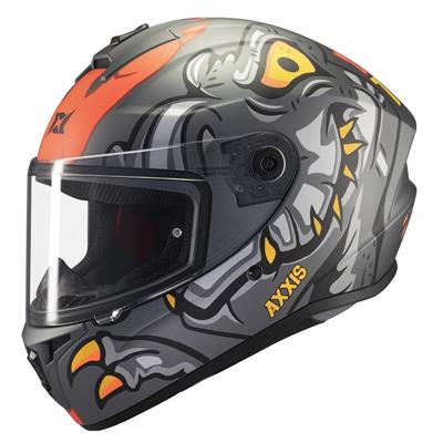Axxis Draken S Dinotoon B5 Mat Red Full Face Motosiklet Kaskı