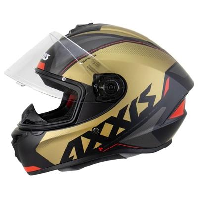 Axxis Draken S Gear A9 Mat Gold Full Face Motosiklet Kaskı